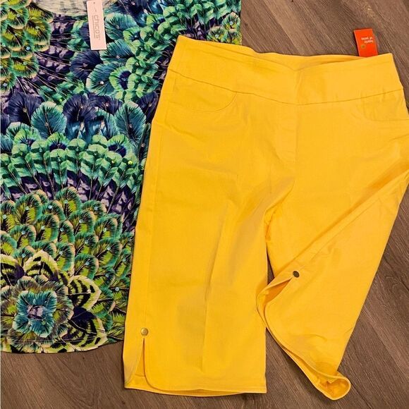 HEARTS OF PALM TROPIC OF INTEREST CAPRIS DAFODIL YELLOW 12 NWT - Picture 1 of 14